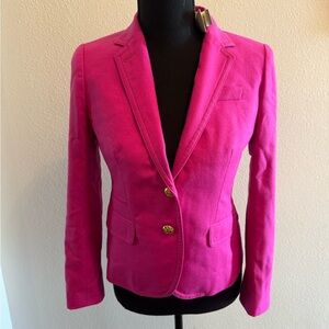 J. Crew hot pink schoolboy blazer NWT 2p